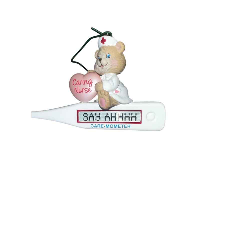 Vintage nurse christmas ornament Heirloom collection Nurse Care-mometer brear